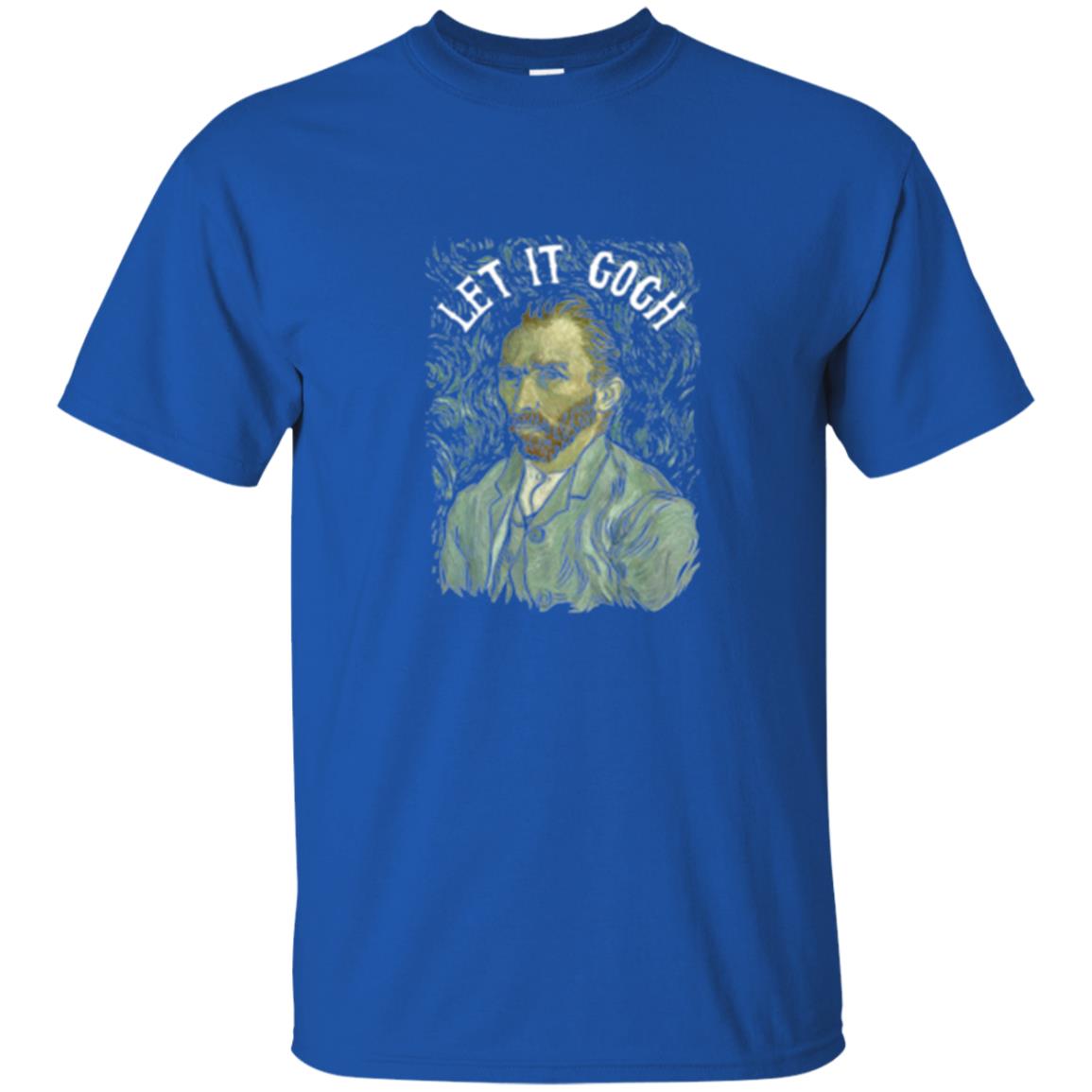 Artist T-shirt Vincent Van Let It Gogh Royal