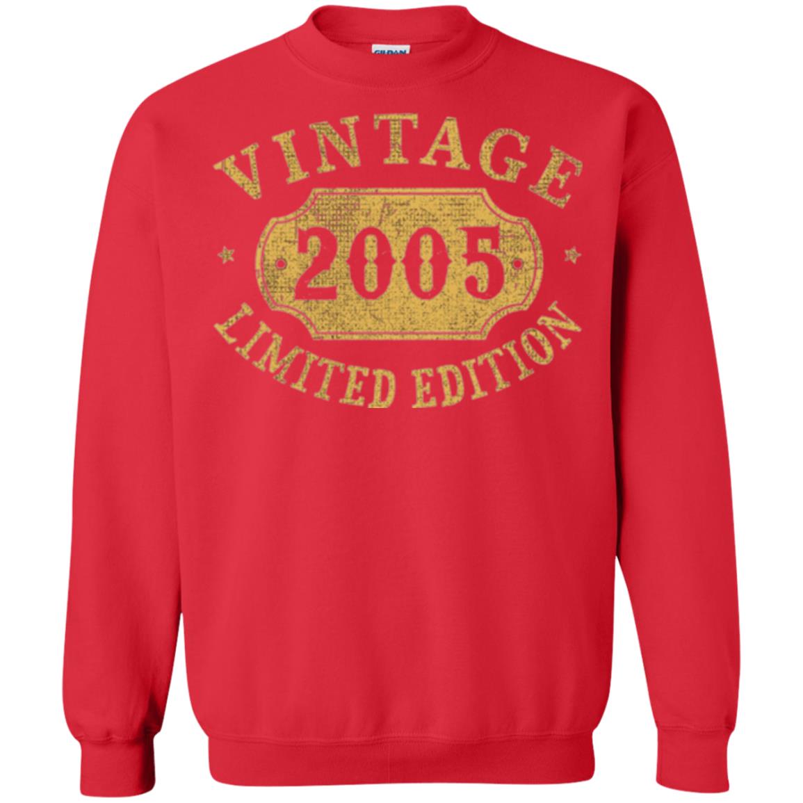 Brithday T-shirt Vintage 2005 Limited Edition Red