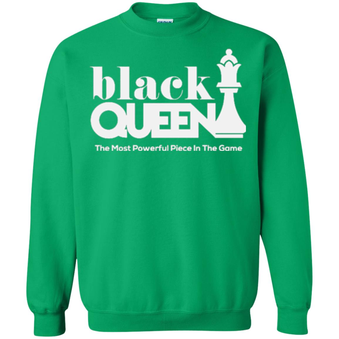 Black Queen The Most Powerful Piece In The Game Proud Black Woman T-shirt Irish Green