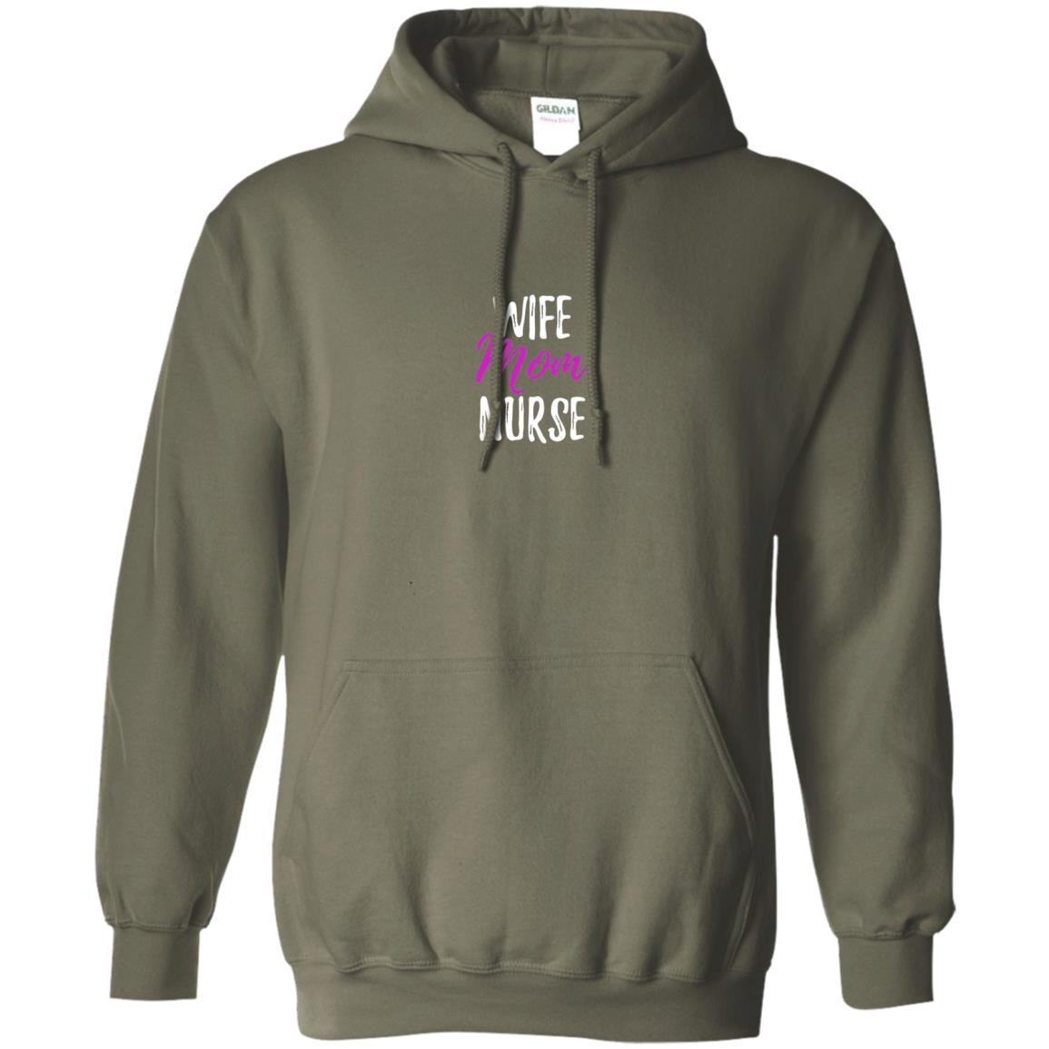 Wife Mom Nurse Nurse Mother Shirt Military Green