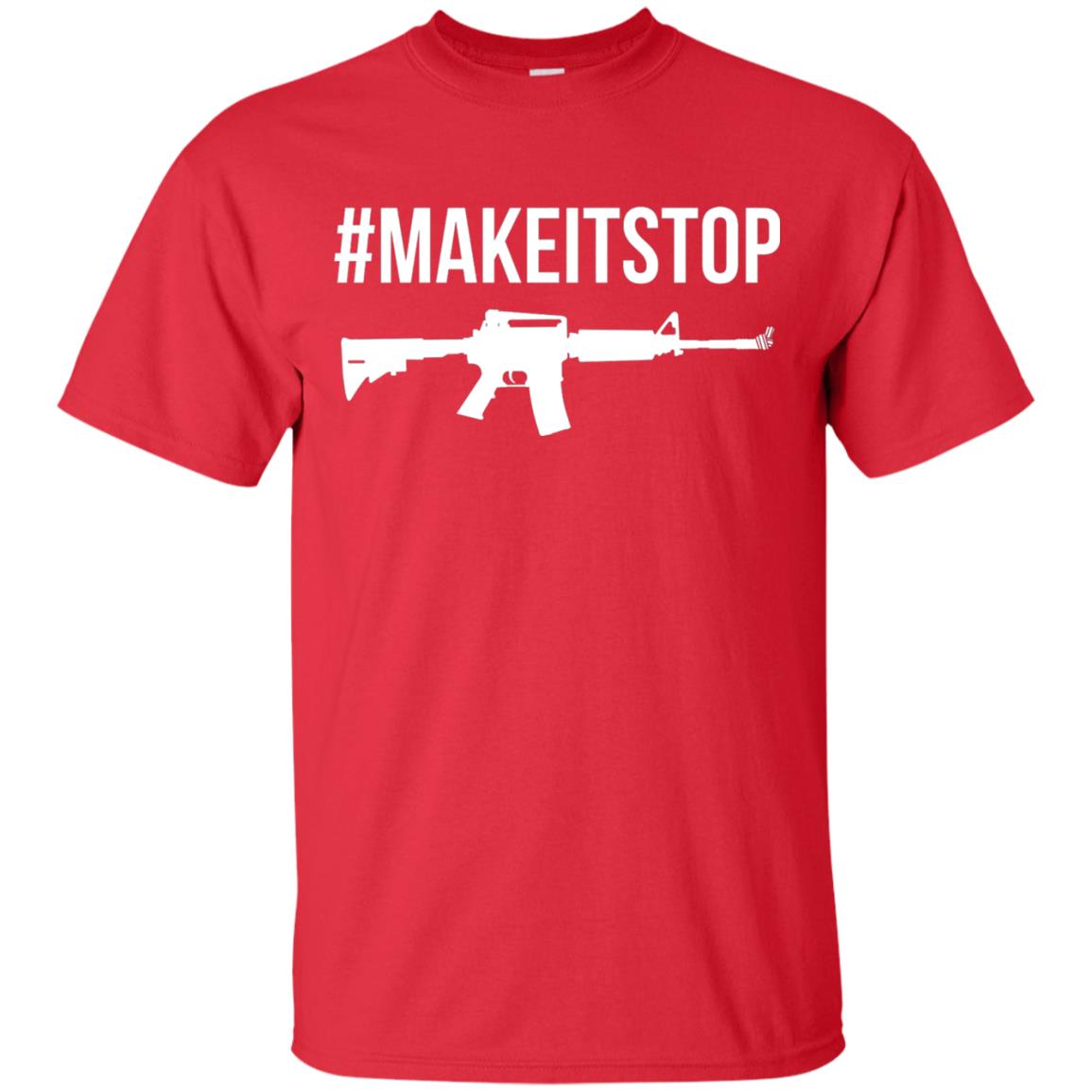 Make It Stop Anti-gun Violence Political T-shirt Red