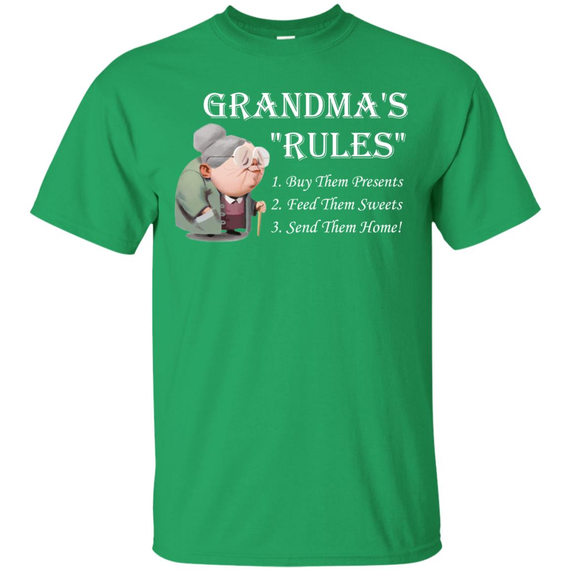 Grandma's Rules Send Them Home Grandmom Shirt Irish Green