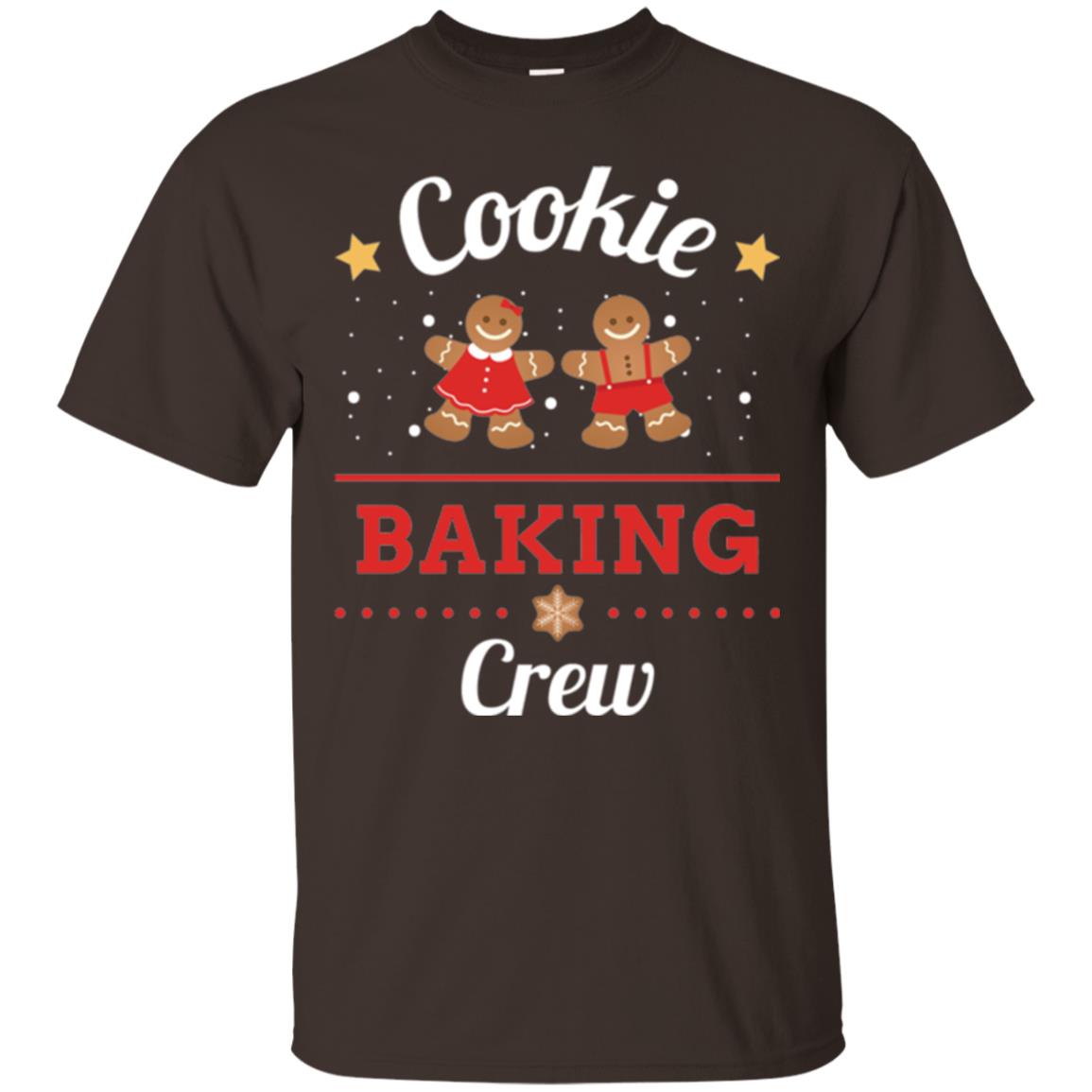 Christmas T-shirt Gingerbread Cookie Baking Crew Dark Chocolate