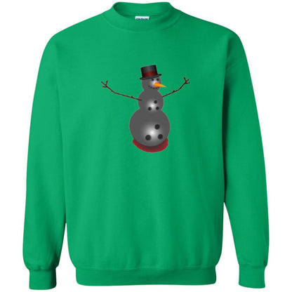 Christmas T-shirt Bowling Ball Snowman Irish Green