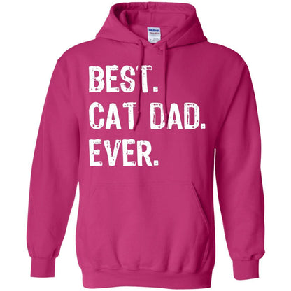 Cat Lover T-shirt Best Cat Dad Ever Heliconia