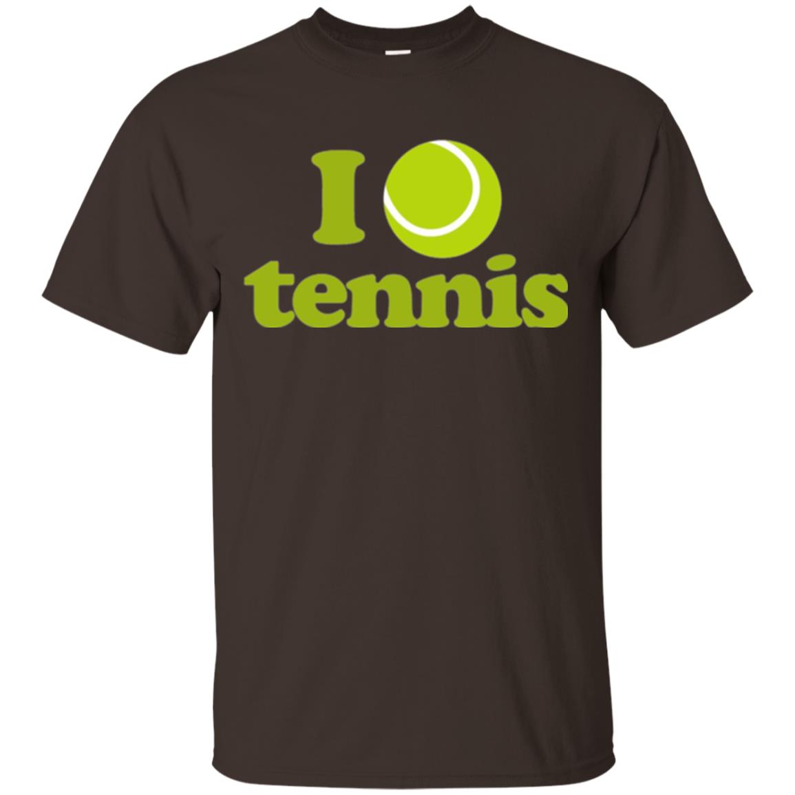 I Love Tennis T-shirt Dark Chocolate