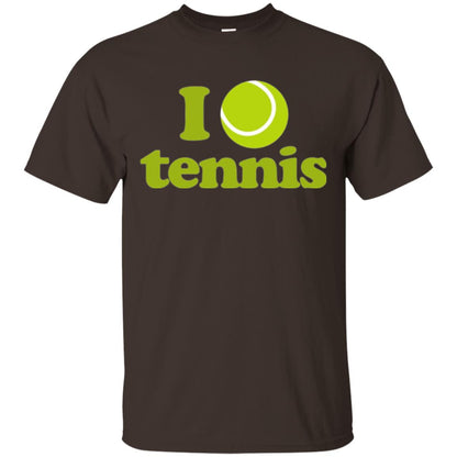 I Love Tennis T-shirt Dark Chocolate