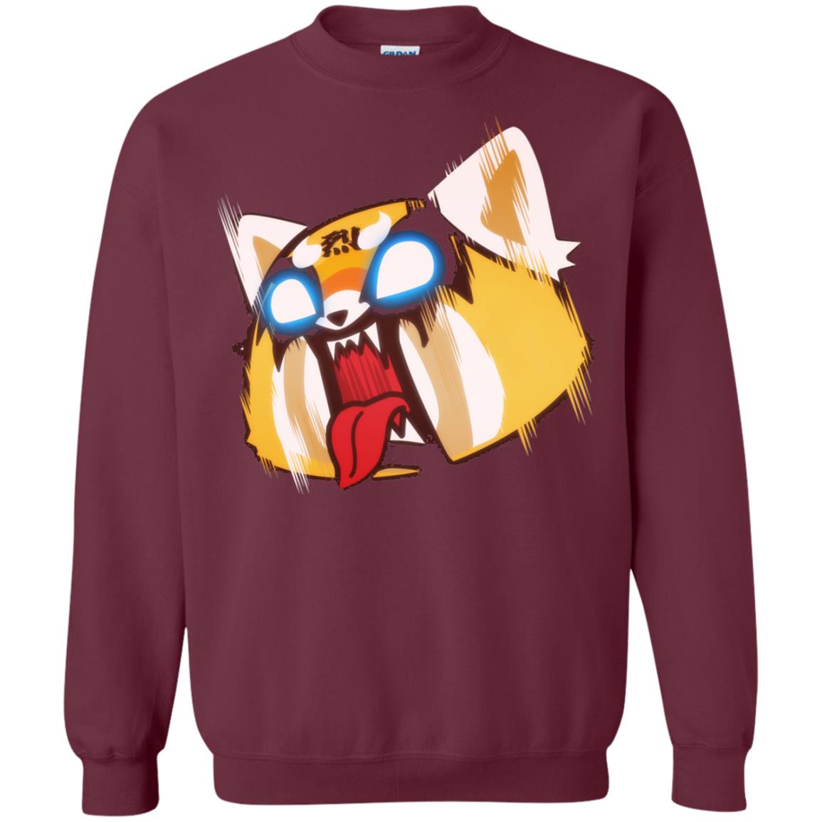 Aggretsuko Screaming Rage Tee Shirt Maroon
