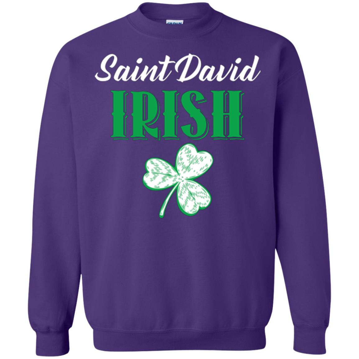 Saint Patrick's Day T-shirt Saint David Irish Purple