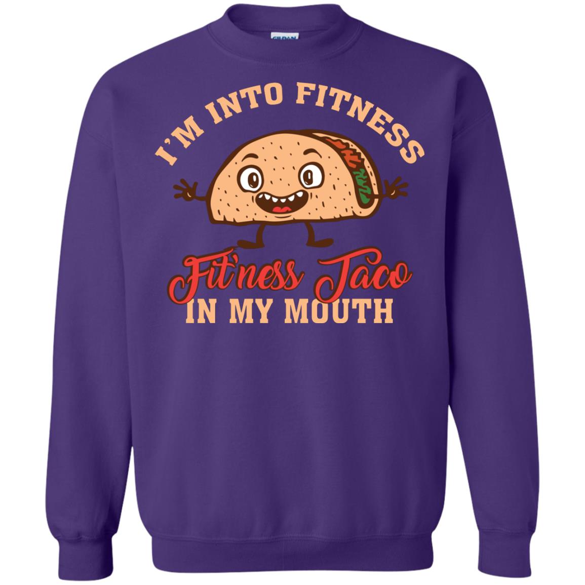 I’m Into Fitness Fit’ness Taco In My Mouth Taco Lover T-shirt Purple