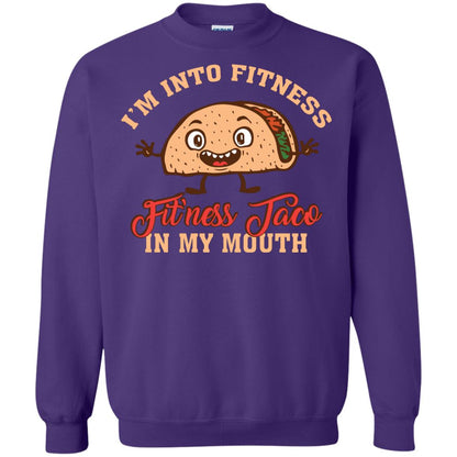I’m Into Fitness Fit’ness Taco In My Mouth Taco Lover T-shirt Purple