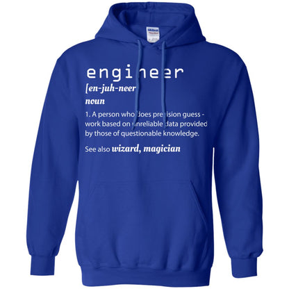 A Person Who Does Precision Guess Work Based On Engineer T-shirt Royal