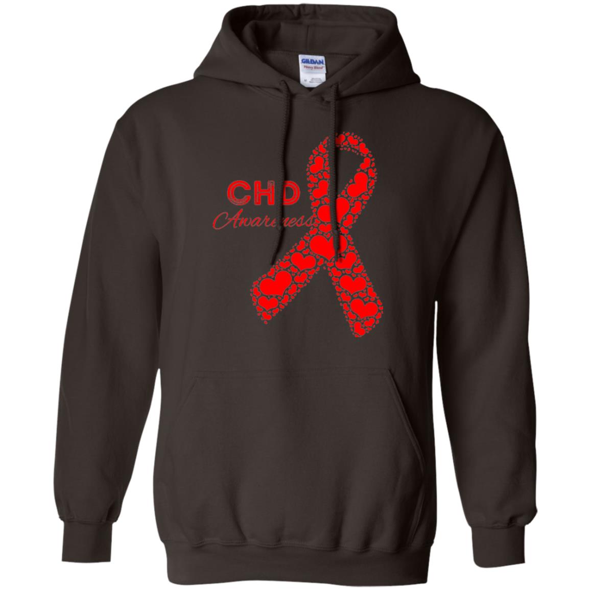 Chd Congenital Heart Defect Awareness T-shirt National Wear Red Dark Chocolate