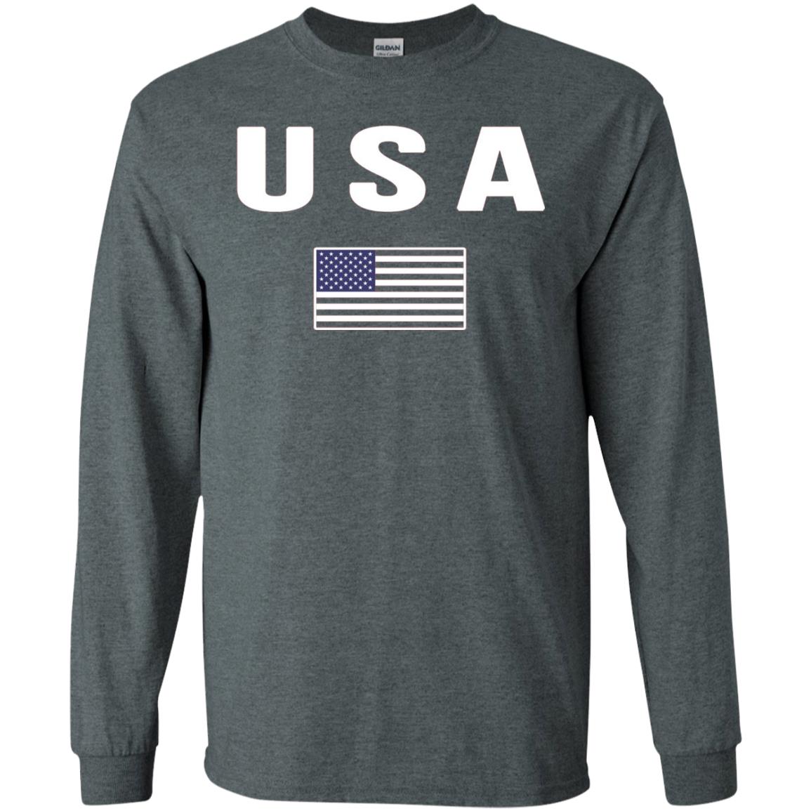 Usa T-shirt America United States Dark Heather