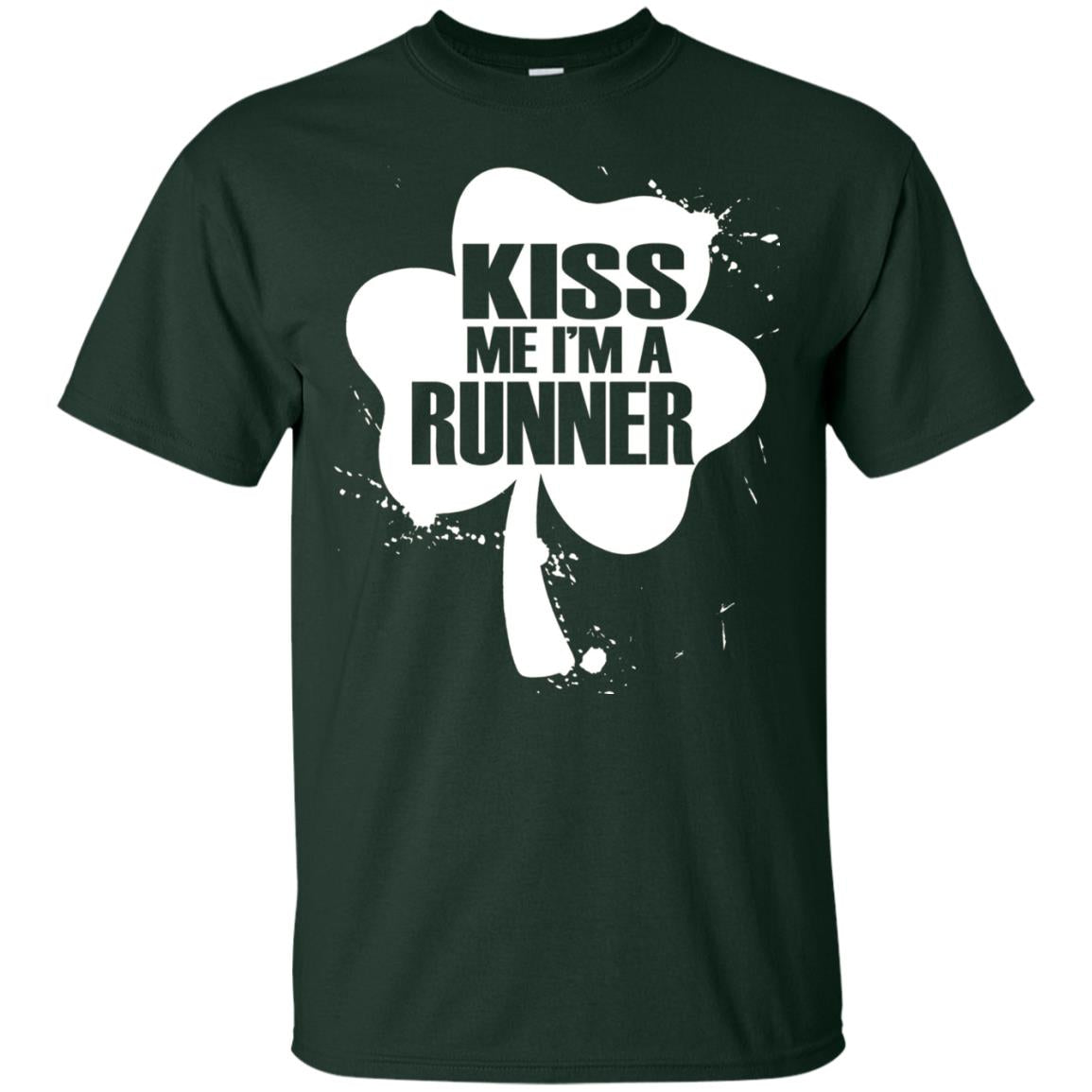Kiss Me I_m Runner St. Patrick_s Day T-shirt Forest