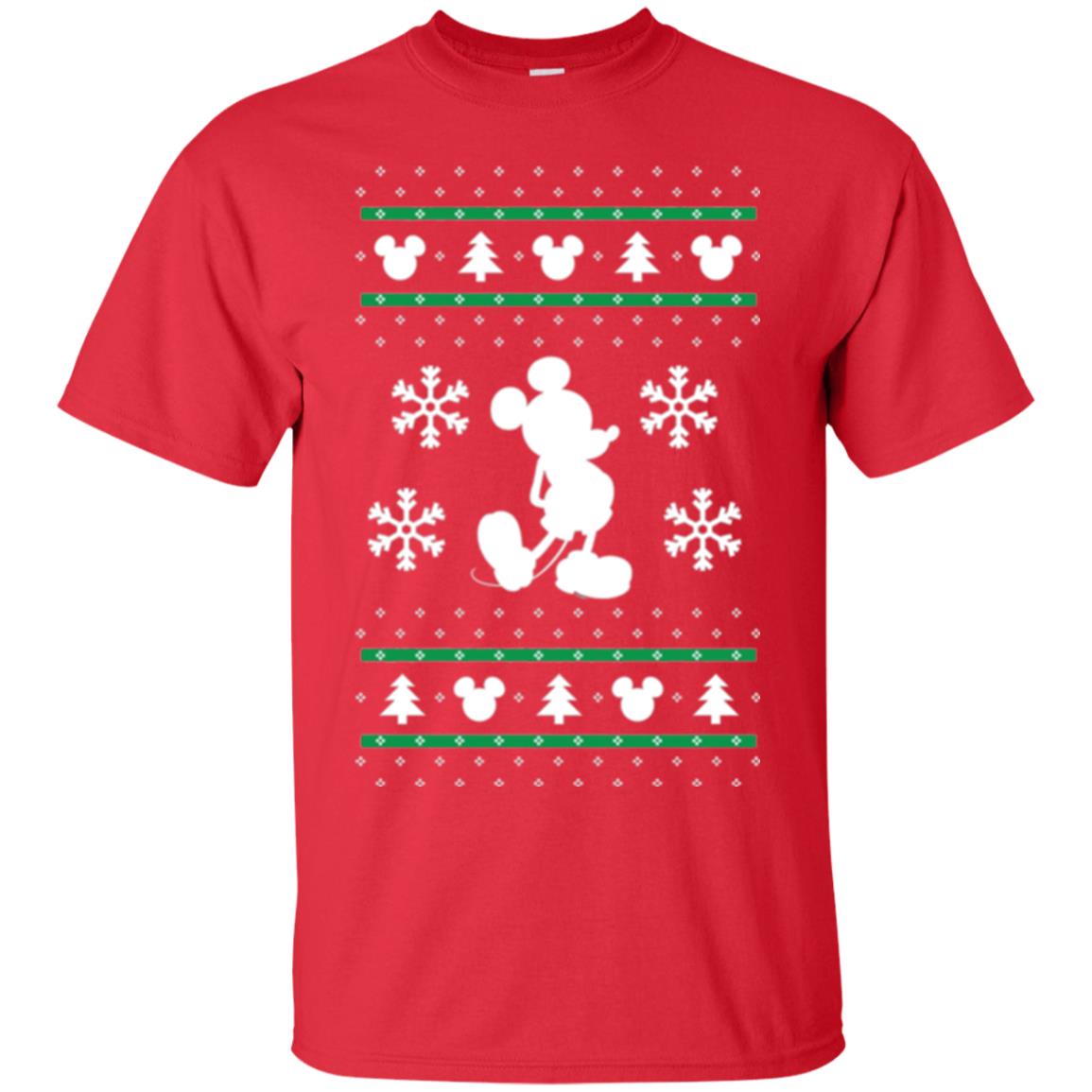 Christmas T-shirt Mickey Mouse Red