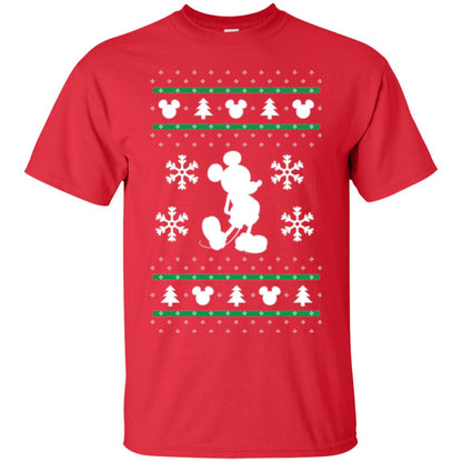 Christmas T-shirt Mickey Mouse Red