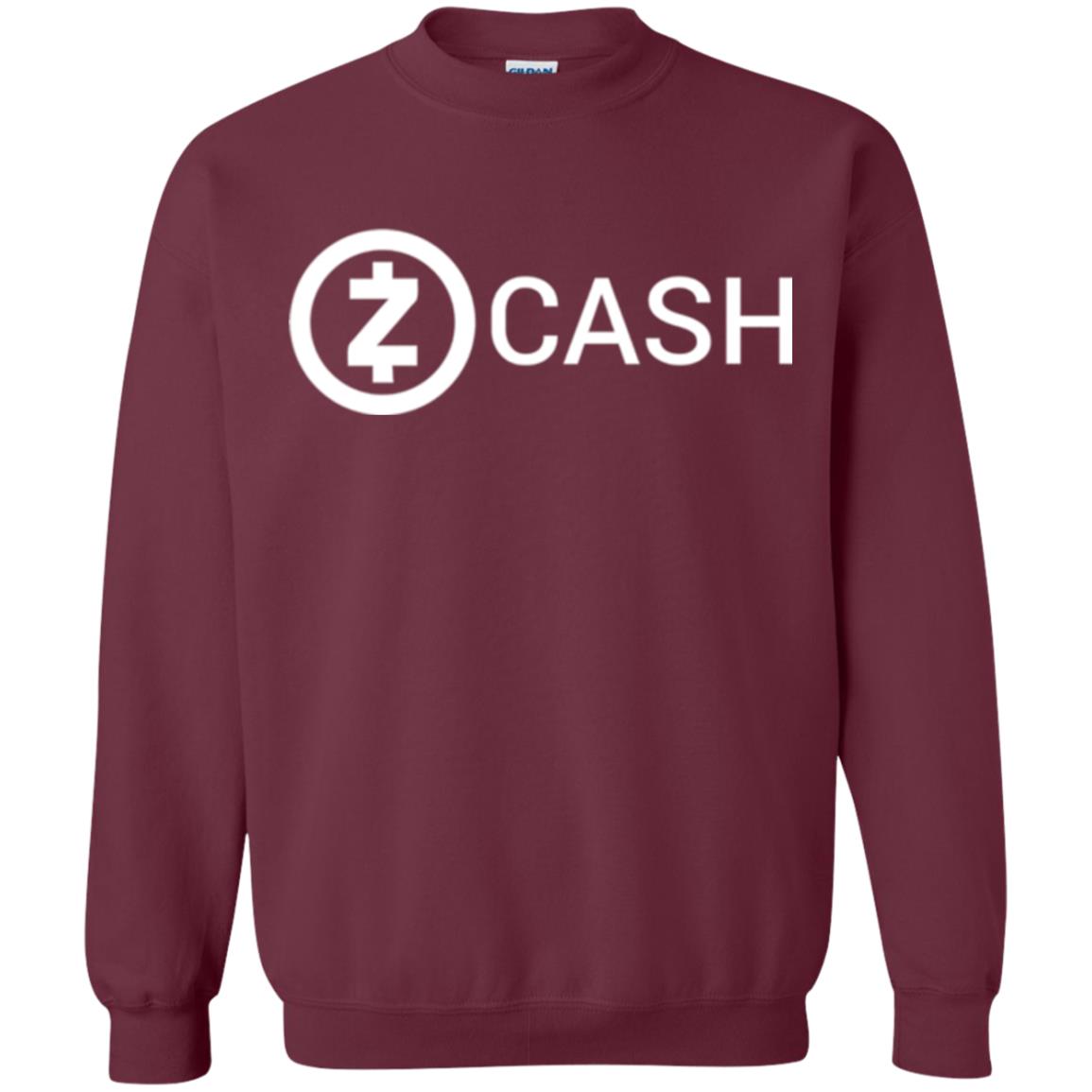 Cryptocurrency Zec Logo T-shirt Zcash Maroon