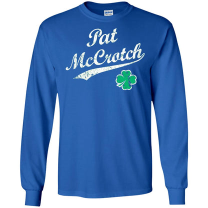 Pat Mccrotch Funny St Patricks Day T-shirt Royal