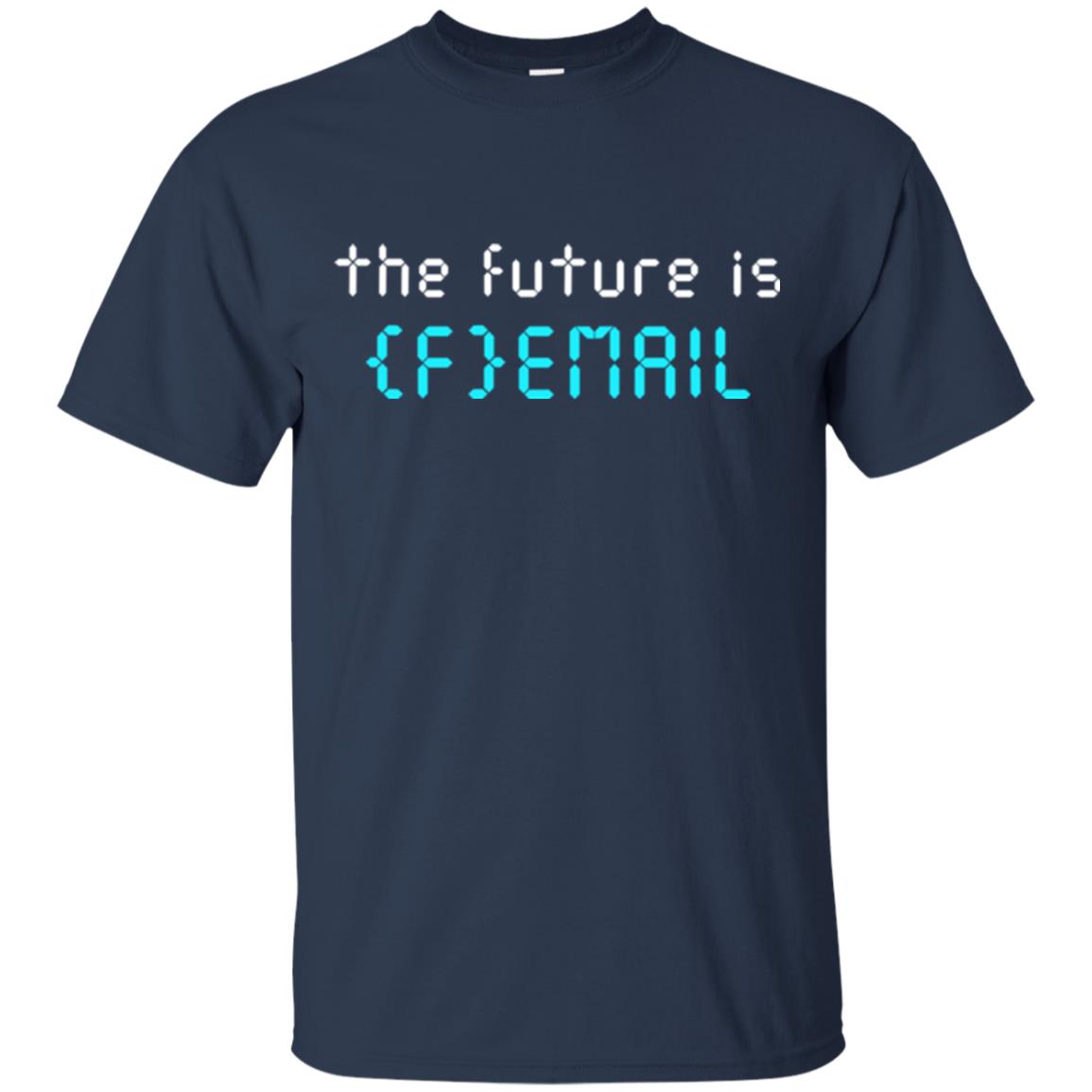 Woman's Right T-shirt The Future Is Femail Navy