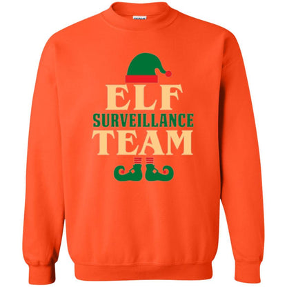 Christmas T-shirt Elf Surveillance Team T-shirt Orange
