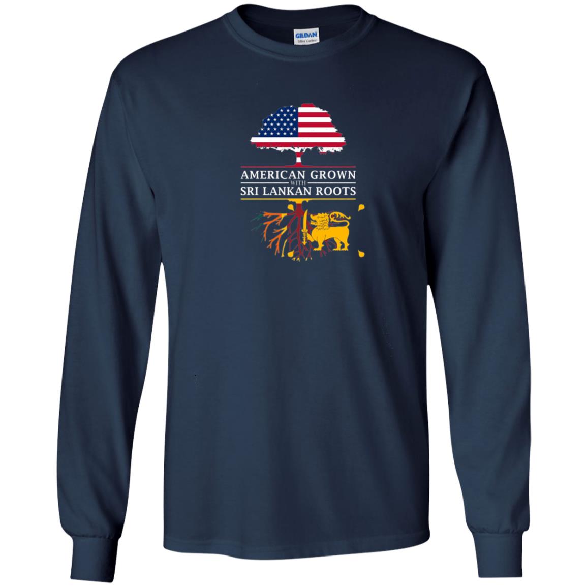 American Grown With Sri Lankan Roots Shirt Navy