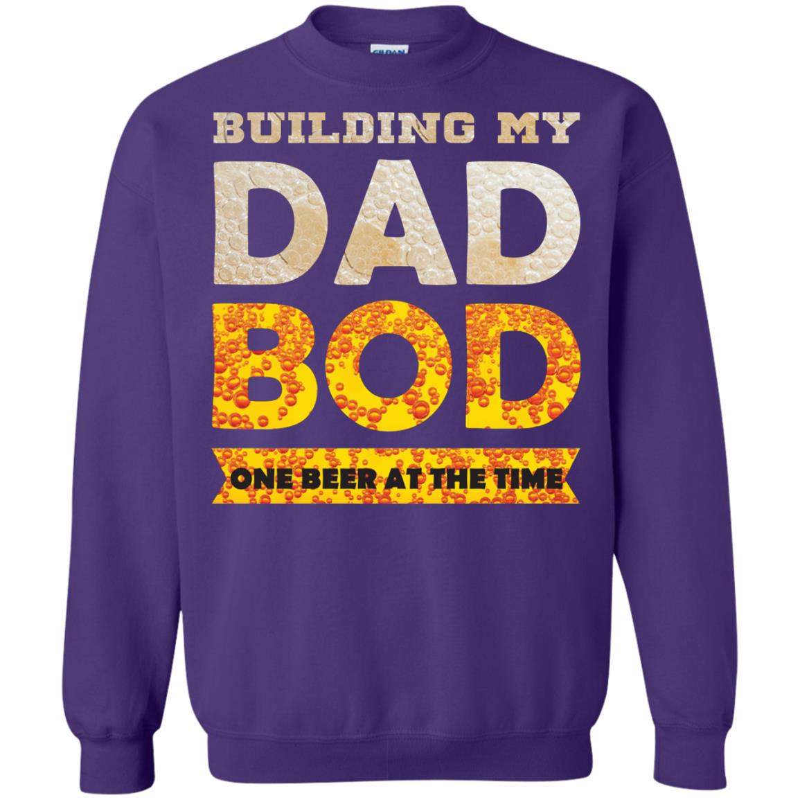 Building My Dad Bob One Beer At The Time Shirt Purple