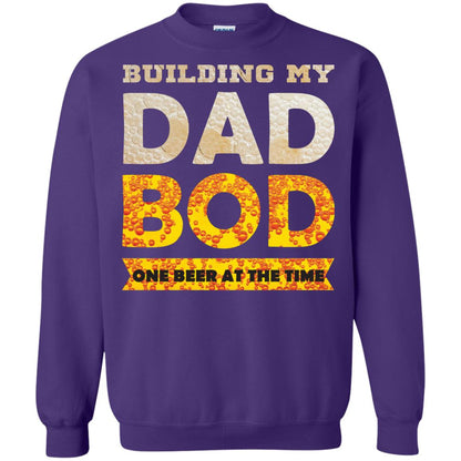 Building My Dad Bob One Beer At The Time Shirt Purple