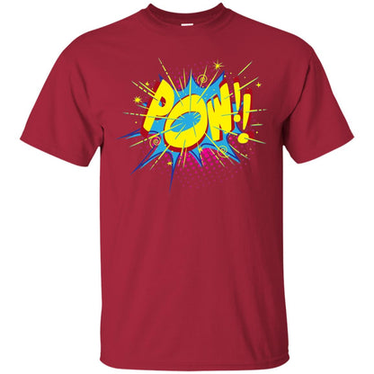 Pow Comic Sound Effect Shirt Cardinal