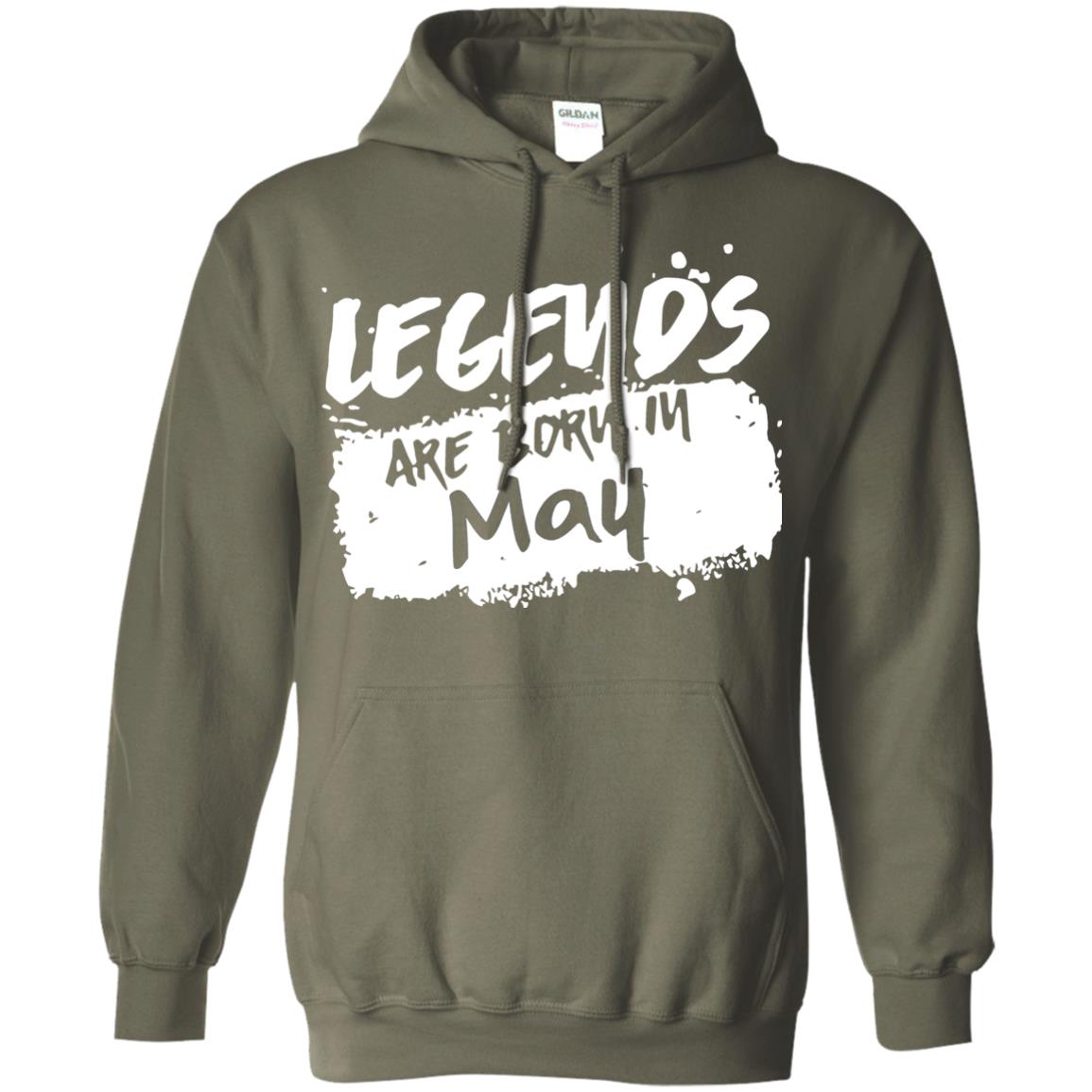 May Birthday Shirt Legends Are Born In May Military Green