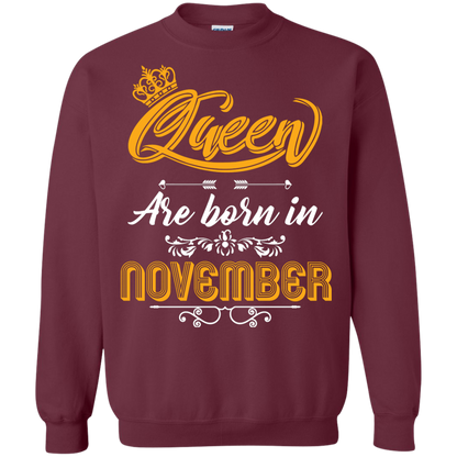 Brithday T-Shirt Queen Are Born In November Maroon