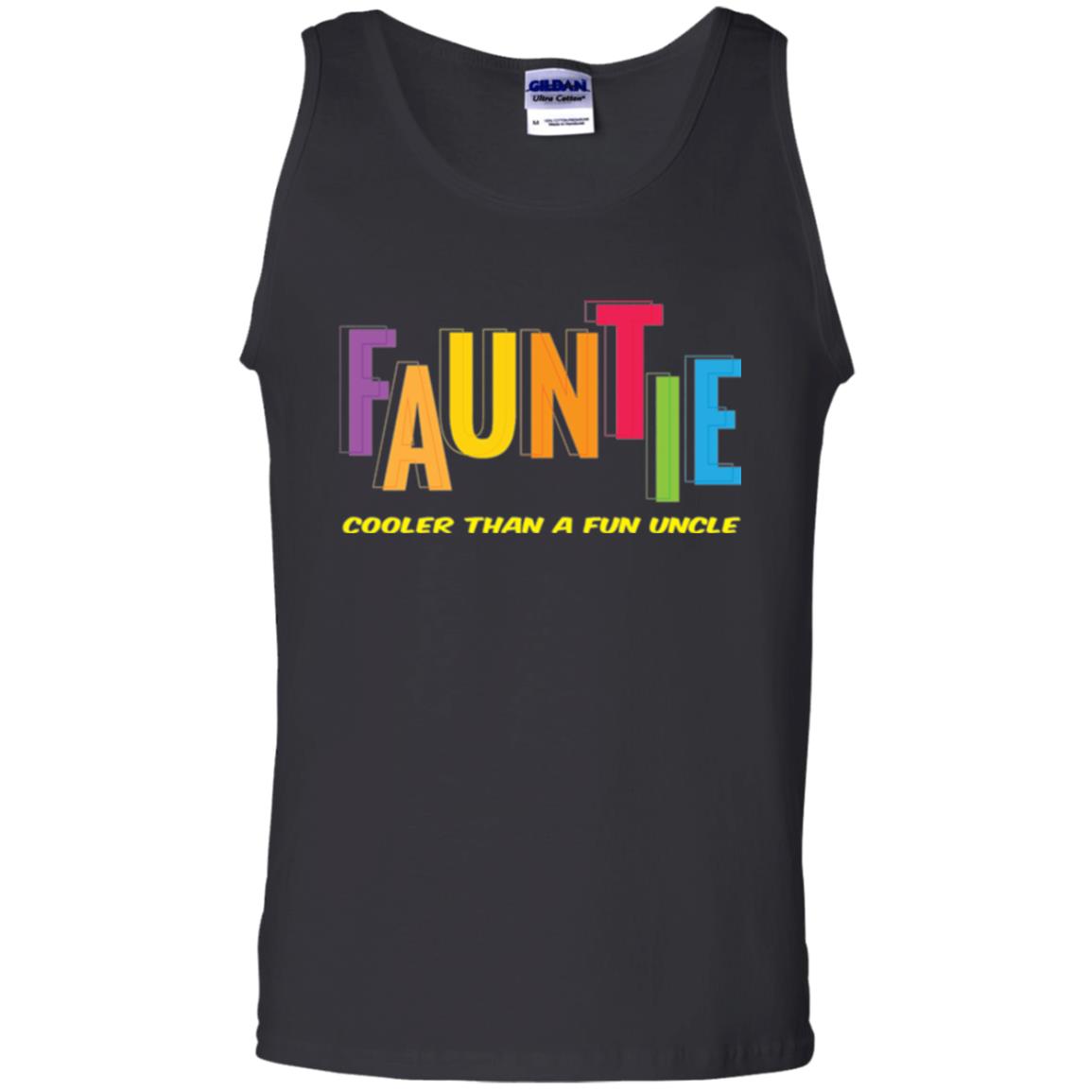 Aunt T-shirt Fauntie Cooler Than A Fun Uncle Black