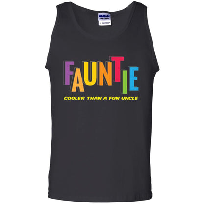 Aunt T-shirt Fauntie Cooler Than A Fun Uncle Black