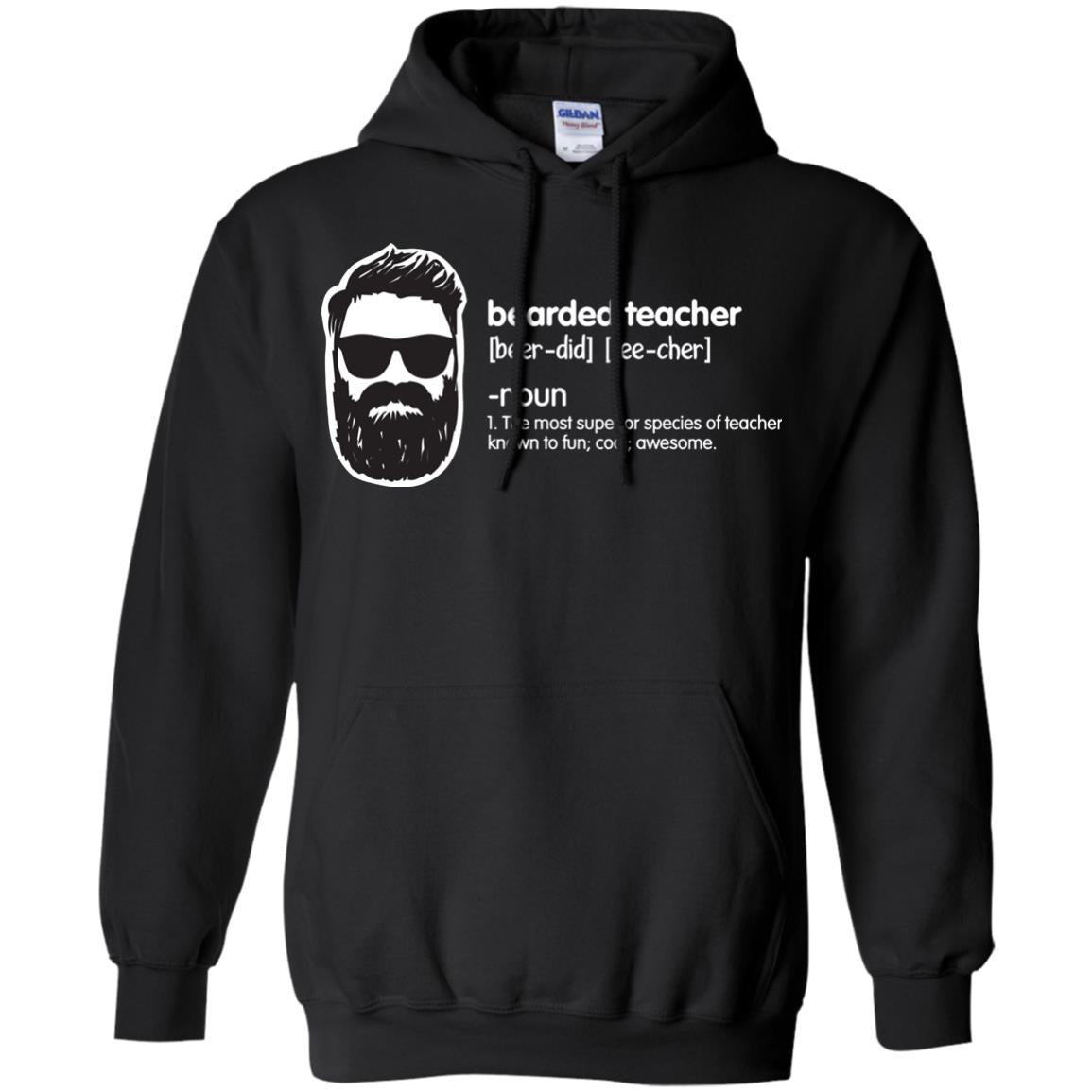 Bearded Teacher The Most Superior Species Of Teacher Known To Fun Cool Awesome Shirt Black