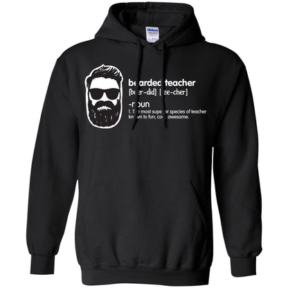 Bearded Teacher The Most Superior Species Of Teacher Known To Fun Cool Awesome Shirt Black
