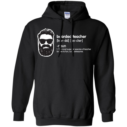 Bearded Teacher The Most Superior Species Of Teacher Known To Fun Cool Awesome Shirt Black