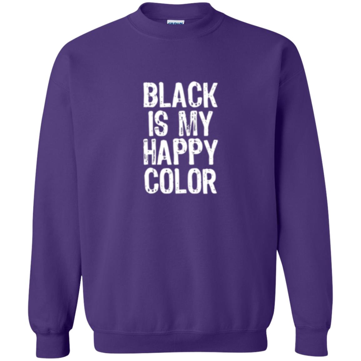 Black Is My Happy Color T-shirt Purple