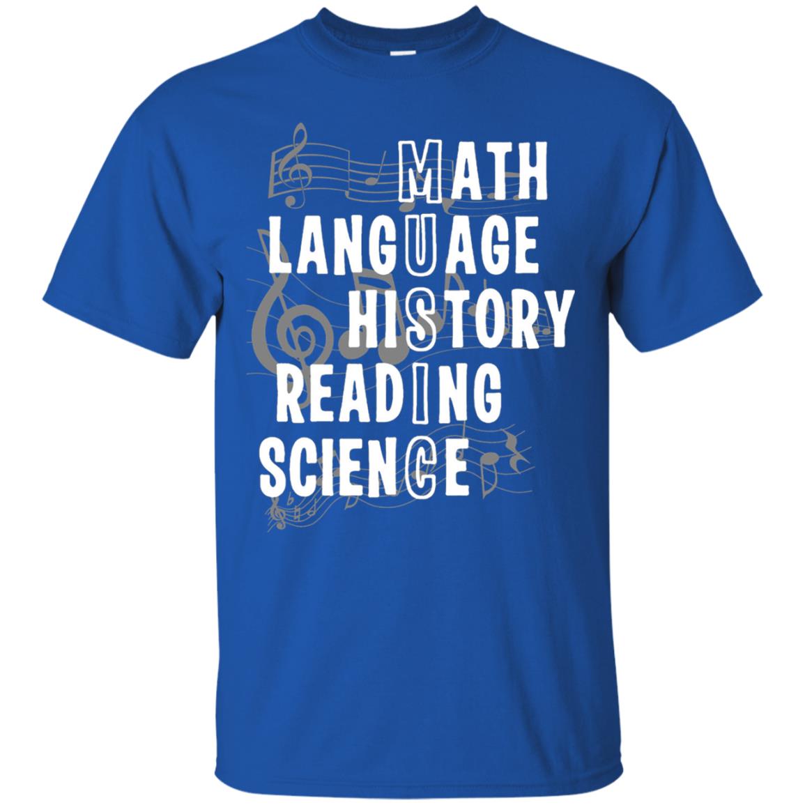 Music Definition T-shirt Math Language History Reading Science T Shirt Royal