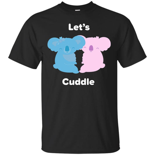 Lets Cuddle Koala Bear T-shirt Black
