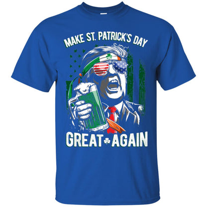 Make St Patricks Day Great Again Trump Leprechaun T-shirt Royal