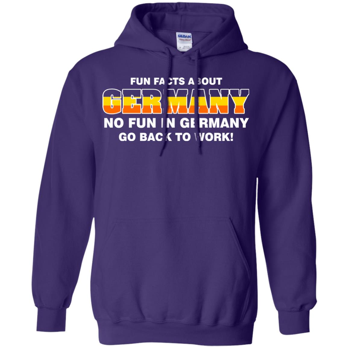 Fun Facts About Germany No Fun In Germany Go Back To Work Shirt Purple