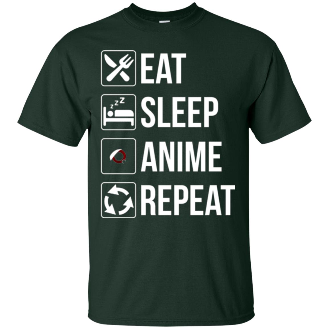 Anime Lovers T-shirt Eat Sleep Anime Repeat