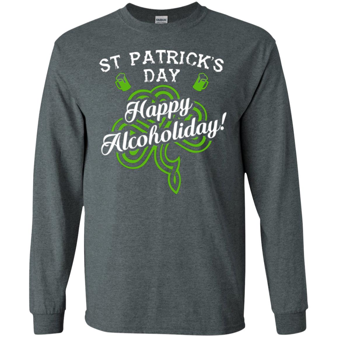 St. Patrick's Day T-shirt Happy Alcoholiday Dark Heather