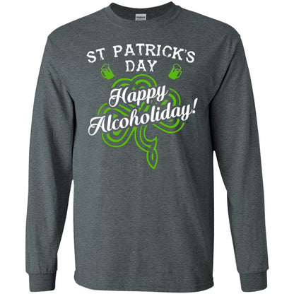 St. Patrick's Day T-shirt Happy Alcoholiday Dark Heather