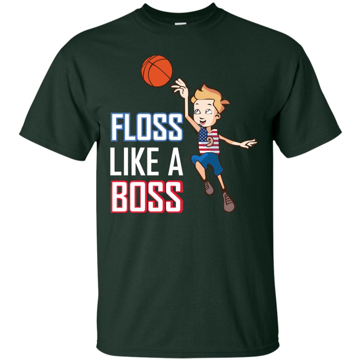 Floss Like A Boss Shirt For Basketball Players Forest