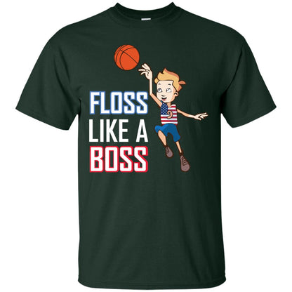 Floss Like A Boss Shirt For Basketball Players Forest