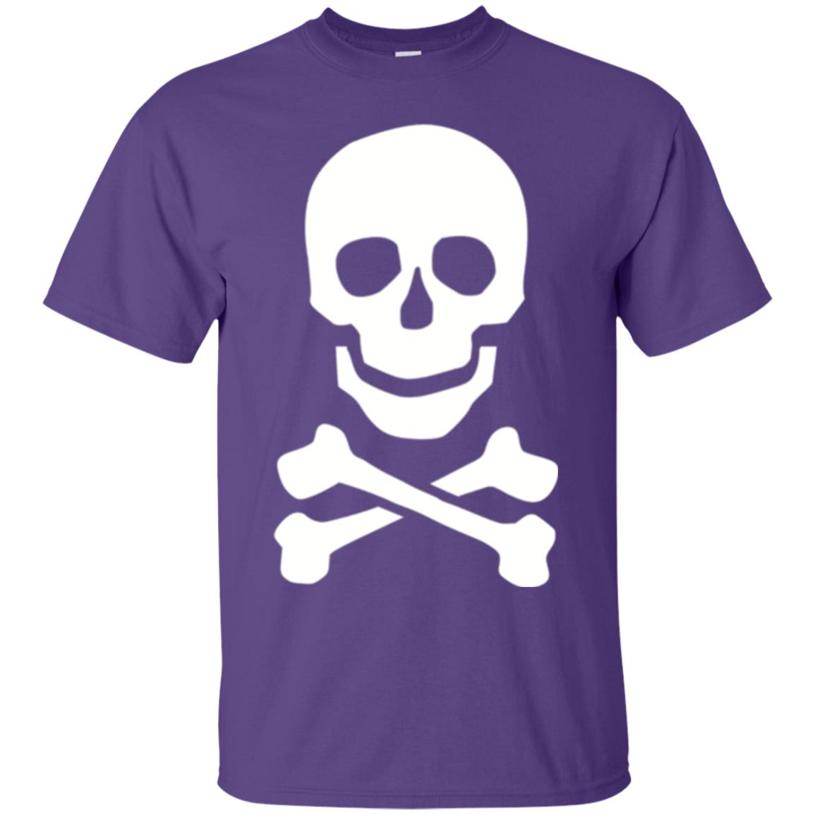 Skull Crossbones T-shirt Purple