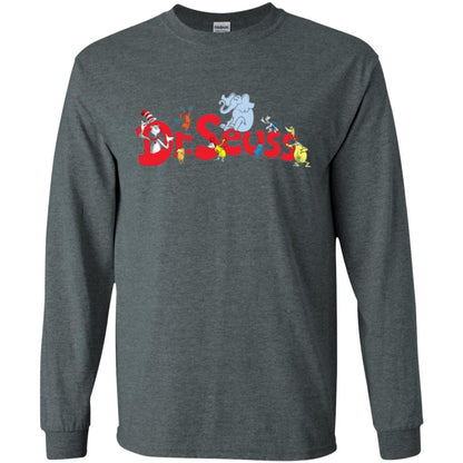 Dr. Seuss Family National Wear Red Day T-shirt Dark Heather