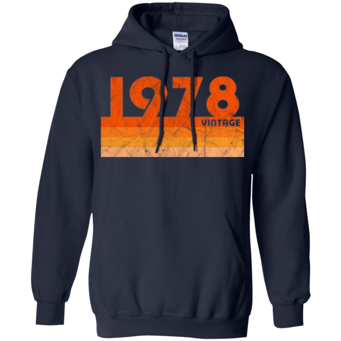 Vintage Retro 1978 T-shirt 40 Years Old Gift T-shirt Navy