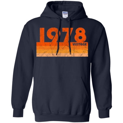 Vintage Retro 1978 T-shirt 40 Years Old Gift T-shirt Navy